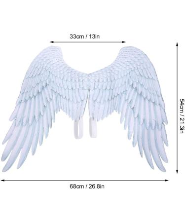 Bnineteenteam Large White Children's Angel Wings - Halloween Cosplay Costume Props for Boys and Girls - Buy Online on GoSupps.com