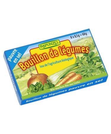RAPUNZEL - Organic vegetable broth 8 cubes - Low in salt
