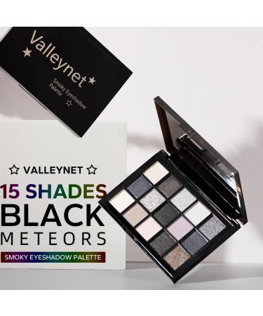 Smokey Black Eyeshadow Palette - 15 Matte & Pigmented Shades for Long-Lasting Eye Makeup | Perfect for Older Women - Buy Online on GoSupps.com