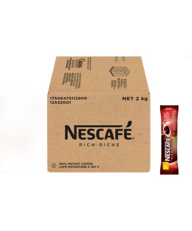NESCAFE Rich Instant Coffee Single Serve Instant Coffee Packets 2kg Case (2gx1000) - Buy Online on GoSupps.com