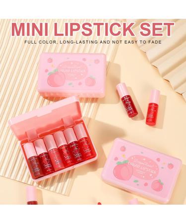 6 Colors Peach Lip Tint Stain Set | Long-Lasting Korean Lip Gloss | Multi-Use Non-Sticky Lip & Cheek Tint | Shop Internationally - Buy Online on GoSupps.com