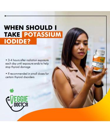 The Veggie Doctor Potassium Iodide 130mg 140 Vegan Tablets High-Potency Iodine Supplement for Adults and Kids USA-Made Non-GMO Gluten-Free - Buy Online on GoSupps.com