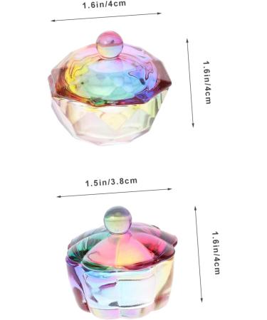 minkissy 10 Pcs Nail Cup Crystal Colored Glass Brush Washing Container Glass Nail Art Cup Nail Dish Nail Liquid Cup Nail Art Accessories Dish for Acrylic Nails Acrylic Nail Tools Shot Glass - Buy Online on GoSupps.com