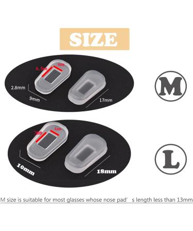 Buy Black Silicone Nose Pad Covers for Glasses - Non-Slip Anti-Slip M Size (5 Pairs) | International Shipping - Buy Online on GoSupps.com