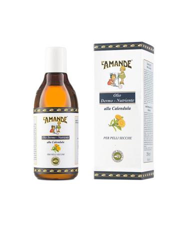 L'amande - marigold oil 100% naturally with vitamin E for body and hair delicate fresh and lemonous dermatonous and calming effect for massage dry and mature skin 250 ml