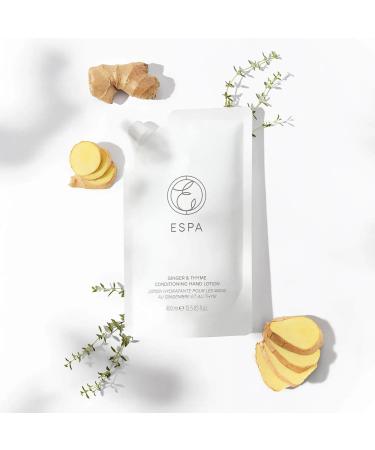 Buy ESPA Ginger and Thyme Conditioning Hand Lotion 400ml Refill Pouch - Sustainable Skincare - Shop Internationally - Buy Online on GoSupps.com
