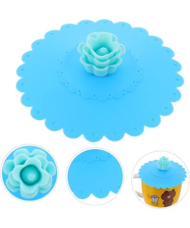 Zerodeko 12 Pcs Silicone Cup Lid Silicone Cover Travel Fruit 11x11x3cmx3pcs Light Bluex3pcs - Buy Online on GoSupps.com