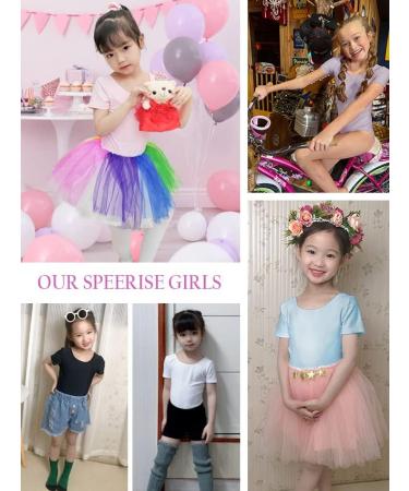 Girls' Speerise Classy Short Sleeve Bow Back Ballet Leotard - Black, Medium - Buy Online on GoSupps.com