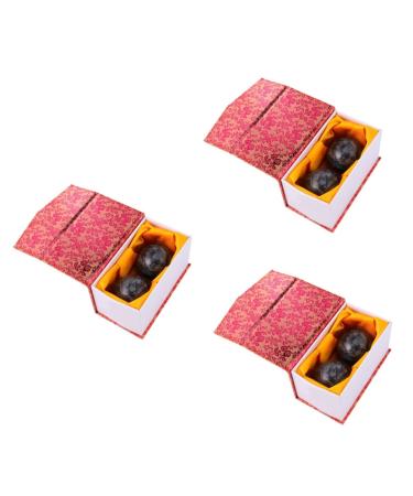 Beavorty 6 pcs deep tissue of Chinese health ball trigger massage ball massage balls from jade older hand balls hiking handball fascia rehabilitation ball fitness massage globe