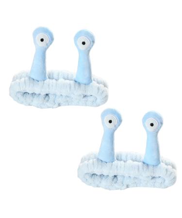 Snail Headband Spa Headbands for Women Headbands Makeup Headbands Headband for Washing Face Spa Headband Make up Headband Headbands for Women's Hair Headband for Washing Face Beauty (Blue)