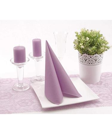 50 APARTina Fabric-Like Airlaid Napkins - Pastel Purple 33x33 cm | Premium Quality for International Shipping - Buy Online on GoSupps.com