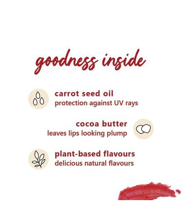 Candy Melts Vegan Lip Balm - Red Velvet Love | Moisturizes & Nourishes Dry Lips | 100% Vegan Tinted Lip Balm 12g - Buy Online on GoSupps.com