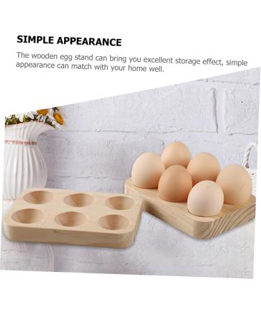 Zerodeko Chicken Egg Holder Supply Convenient Holder Wear-resistant Storage Platter Wooden Egg Tray Accessory Household - Buy Online on GoSupps.com