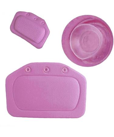 Purple PVC Sponge Bath Pillow for Ultimate Spa Comfort | Cushioned Head Pillow for Bath or Shower | 1PC - Buy Online on GoSupps.com