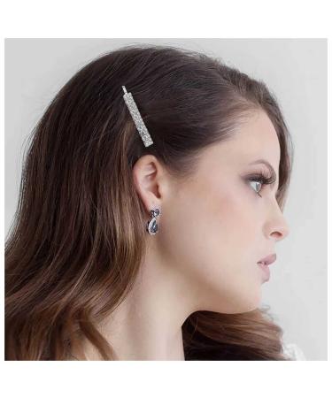Cimenexe Bohemian Paved Cz Hair Clip Crystal Hair Barrette Headclip Rhinestone Hair Pins Clips Vintage Headwear Pin Decorative Bobby Pins Glitter Sparkly Hair Clip Hair Accessories Jewelry for Women