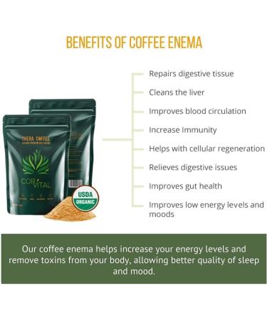 Cor-Vital 1lb Organic Coffee Enema - Gerson Approved Therapy Roast for Liver Detox & Cleanse - Mold Free Colon Cleanse - Buy Online on GoSupps.com