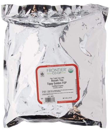 Frontier Natural Products Organic Fair Trade Assam Tea Tippy Golden FOP 16 oz (453 g)