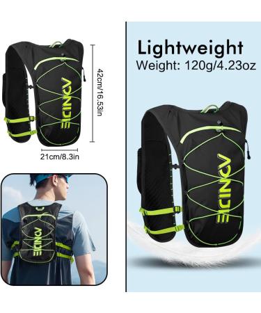 Geila Running Hydration Vest | Lightweight Breathable Marathon Trail Rucksack - Optimal Outdoor Sport Backpack in Black - Buy Online on GoSupps.com