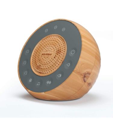 Housbay White Noise Machine - 31 Soothing Sounds, Loud Stereo, Auto-Off Timer - Perfect for Baby, Kids, Adults - Wood Grain - Buy Online on GoSupps.com