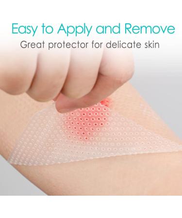 10 Pcs Transparent Skin Tears Wound Care - Non-Adhering Silicone Bandages 4x4 Inch for Effective Wound Protection (Pack of 10 - Buy Online on GoSupps.com