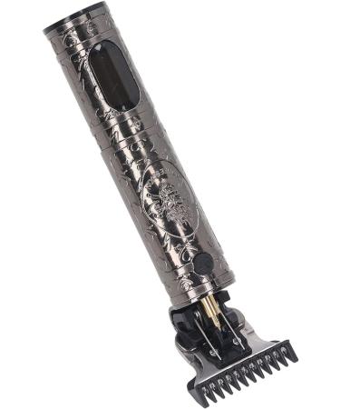 GLOGLOW Rechargeable Hair Trimmer - Portable & Slip Resistant with LCD Display for Travel (Skull LCD Silver) - Best International Shipping - Buy Online on GoSupps.com