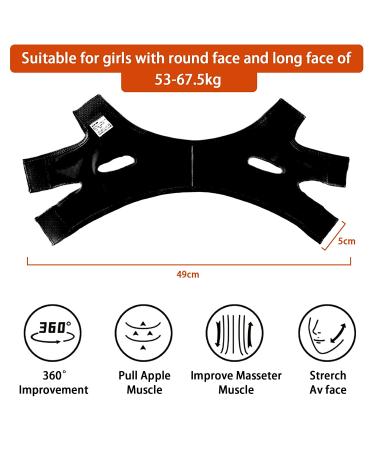 Women's Post-Surgical Chin Strap Bandage - Neck & Chin Compression Garment Wrap for Face Slimming & Jowl Tightening - Black (Size L) - Buy Online on GoSupps.com