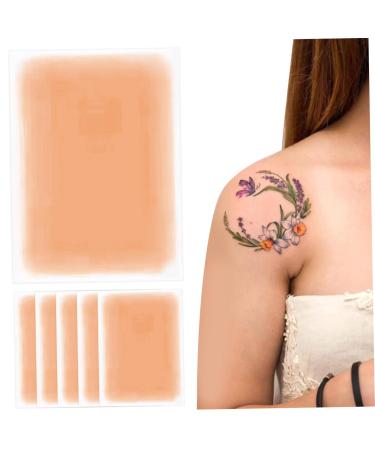 Ruban de couverture de tatouage 6pcs tanche invisible ultra mince couverture tatouage Patch 3 5x5.9 Cuttable Makeup pour cicatrice et marques naissance style 3 patch