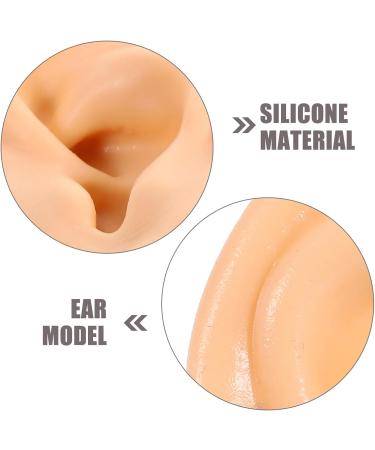 Safigle Silicone Human Ear Model for Piercing Practice | Realistic Fake Ear for Acupuncture & Jewelry Display | Teaching Materials & Instructions - Buy Online on GoSupps.com