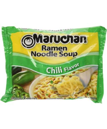 Ja Cor Instant Ramen Noodle Soup Chili Flavor Noodles Bulk Pack 3 oz Package Bundle with 1-Set of Reusable Stainless Steel Chopsticks (12 Individual Packs) - Buy Online on GoSupps.com
