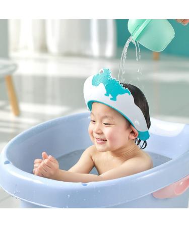 FUNUPUP 2 Pack Baby Shower Cap for Kids - Adjustable Toddler Hair Washing Bathing Cap with Dinosaur Design - Protect Baby Eyes - Baby Shower Visor Shampoo Cap - Buy Online on GoSupps.com