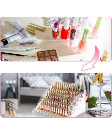 Ejoyous nail polish storage shelf clear acrylic display stand for lipstick perfume and essential oils - Buy Online on GoSupps.com