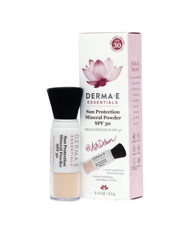 Derma E Essentials Sun Protection Mineral Powder SPF 30 0.14 oz (4.0 g) - Buy Online on GoSupps.com