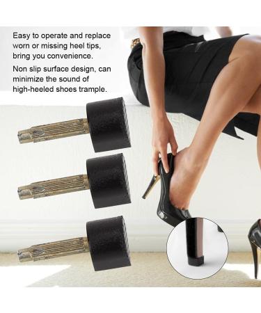 24-Piece High Heel Tips & Protectors Kit U-Type Non-Slip Replacement Shoes Repair (8-13mm) - Buy Online on GoSupps.com