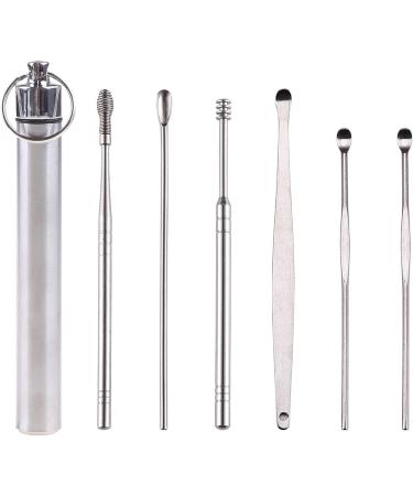 Ankexin 6-in-1 Pocket Ear Spoons Cleaner Tool Kit for Ear Wax Removal - Buy Online on GoSupps.com