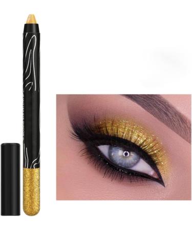  Generisch 12Pcs Glitter Eye Pencils Metallic Eyeshadow Pencils Long Lasting Color Shiny Pearlescent for Festival Makeup Cosmetic (D One Size) - Buy Online on GoSupps.com