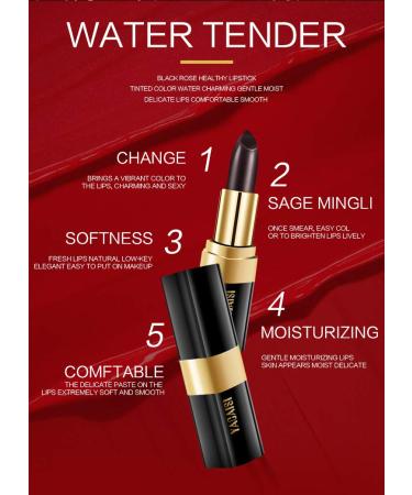 Raibaubl Lip Stain: Long Lasting Waterproof Nutritious Lip Balm and Lipstick for Women (Black Rose) - Buy Online on GoSupps.com