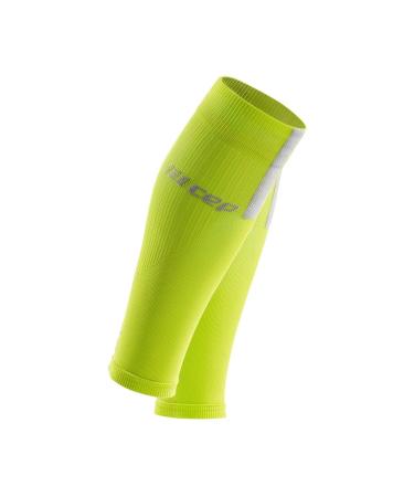 CEP - ULTRALIGHT COMPRESSION CALF SLEEVES for men | Calf sleeves with compression V Lime/Light Grey