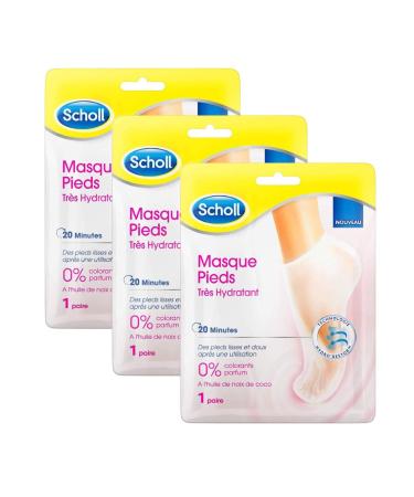 Scholl foot mask very moisturising 3 pieces