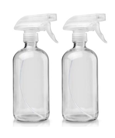Glass Spray Bottles Empty 16oz Boston Round Bottle Refillable Container for Essential Oils with Funnel Lables Cleaning Products Aromatherapy Lotions Liquid Soaps (WhiteWhite) - Buy Online on GoSupps.com