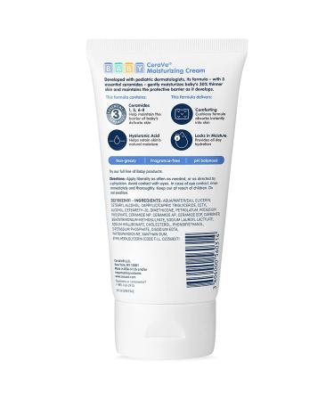 CeraVe Baby Moisturizing Cream 5 oz - Hydrating & Gentle Skincare for Infants - Buy Online on GoSupps.com