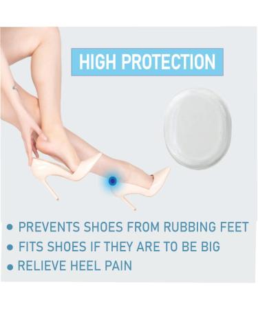 60 Count Heel Gel Stickers - Silicone Adhesive Inserts for Blister Prevention and Comfort in Loose Shoes - Buy Online on GoSupps.com