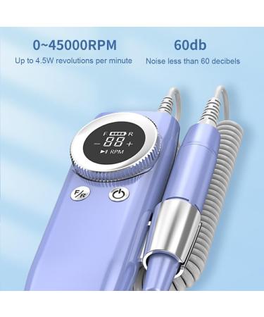 Dajidafu Effortlessly Remove Gel Polish With Nails Lathe Gel Cutting Remove Tool Rechargeable Electric Nail Sander Compact purple - Buy Online on GoSupps.com