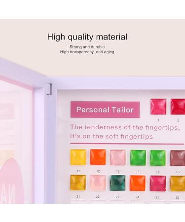 80 Colors Nail Display Book - Portable Gel Polish Color Card Professional Nail Art Pattern Organizer for Salons - Buy Online on GoSupps.com