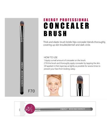 ENERGY Small Eye Concealer Brush for Liquid Cream Powder Makeup - F70 - Buy Online on GoSupps.com