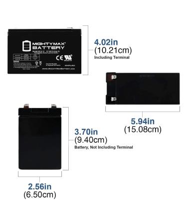 Mighty Max 12V 9Ah UPS Battery Replacement - PowerWare PWHR1234W2FR - International Shipping Available - Buy Online on GoSupps.com