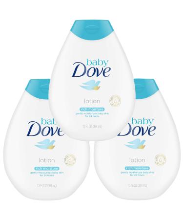 Dove Baby Rich Moisture Body Lotion - 13.5 Fl Oz / 400 mL x Pack of 3
