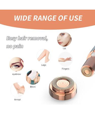 Women Facial Hair Remover Replacement Heads - 4 Count 18K Gold-Plated Rose Gold Tool for Flawless Touch - Buy Online on GoSupps.com