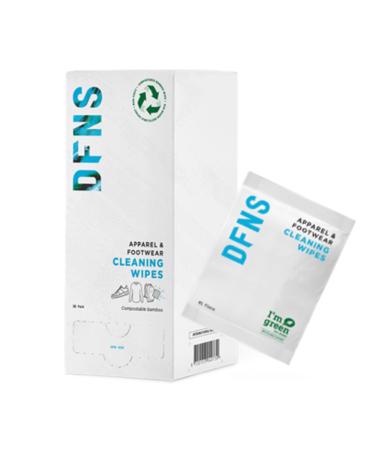 DFNS Cleaning Wips compostable bamboo towels remove dirt and stains for cleaning shoes sneakers sports shoes footwear clothing and accessories (30-pack) 30 pieces (1 Pack)