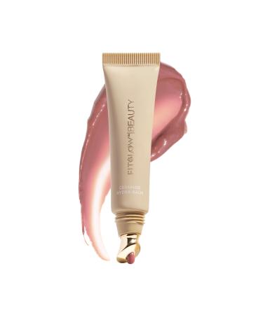 Fitglow Beauty Ceramide Hydra-Balm Lip Gloss | Hydrating Lip Serum with Peptides & Glutathione | Plumping & Anti-Aging Lip Skincare | Dry & Chapped Lip Repair | Vegan & Cruelty-Free | 12g - Rosewood