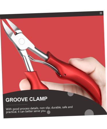 Beavorty 1pc Nail Clippers Needle Nose Pliers Set Jewelry Tools Pedicure Set Round Nose Pedicure Tool Thick Stainless Steel Red Nail Grooming Plier Groove Clamp Manicure Tool Arc Toolkit 13.8x6.8cm - Buy Online on GoSupps.com